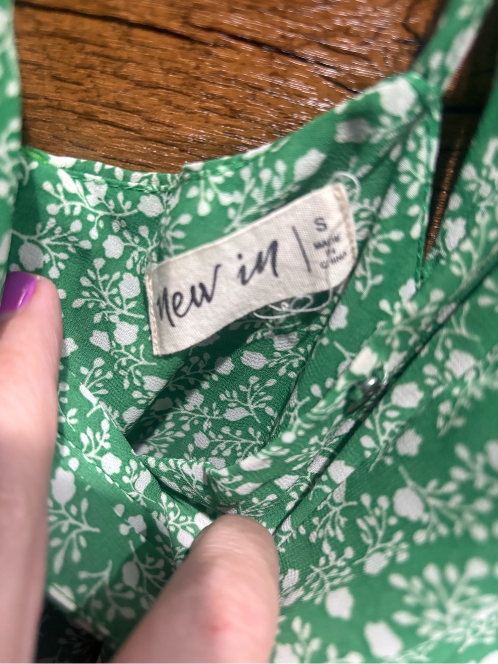 New In Green Tiered Sundress with Lattice Back - Picture 3 of 10